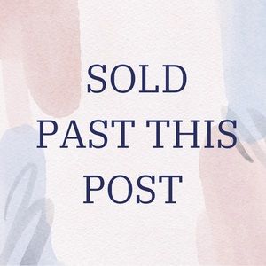 ☀️ SOLD PAST THIS POST☀️